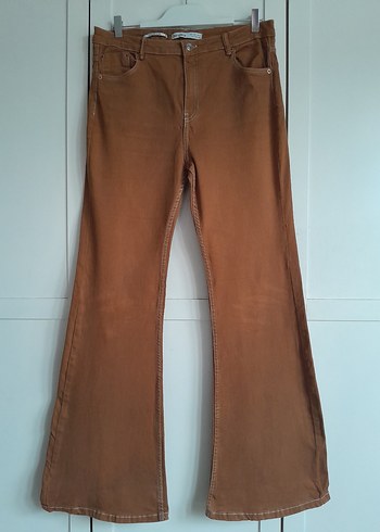 Bershka Bootcut Flare Jean Pantolon 42 Beden Likrali Flare