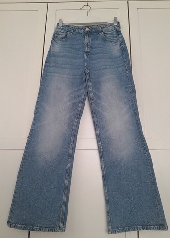 H&M Yuksek Bel Wide Leg Jean Pantolon 36 S Beden