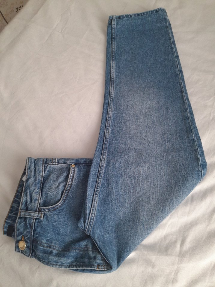 Network Yüksek Bel Straight Fit Jean 30 Beden Likralı — görsel 7/11