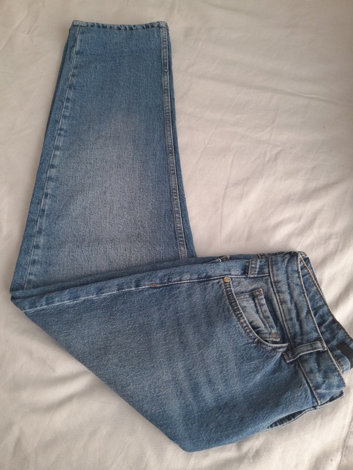 Network Yüksek Bel Straight Fit Jean 30 Beden Likralı — görsel 6/11