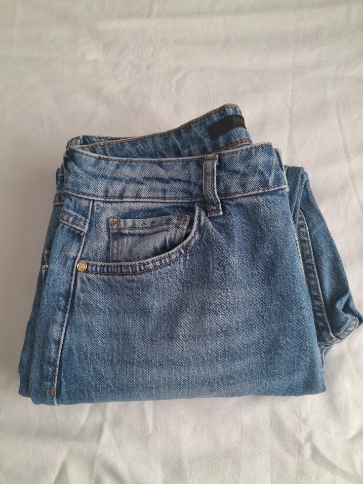 Network Yüksek Bel Straight Fit Jean 30 Beden Likralı — görsel 3/11