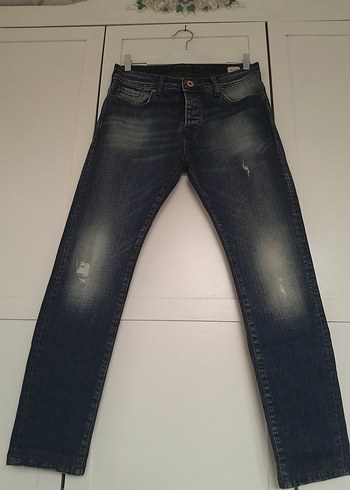 Diğer Erkek Slim Fit Likrali Jean Pantolon 32 Beden