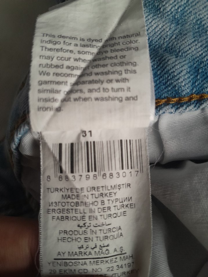 Erkek Network Straight Fit Jean Pantolon 31 Beden Likralı — görsel 10/10