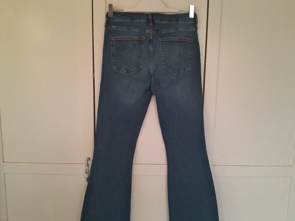 River Island Flare İspanyol Paça Jean 38 M Beden Likralı — görsel 5/9