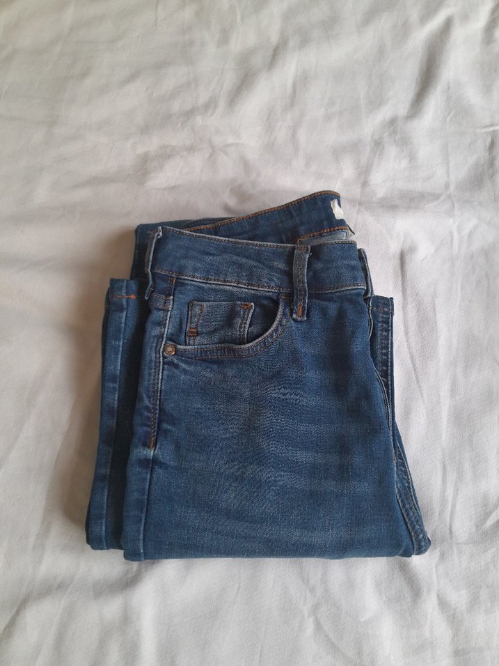 River Island Flare İspanyol Paça Jean 38 M Beden Likralı — görsel 3/9
