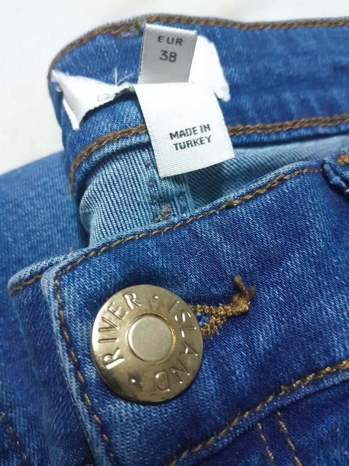 River Island Flare İspanyol Paça Jean 38 M Beden Likralı — görsel 8/9