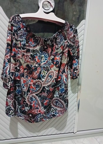 madonna yaka şık bluz