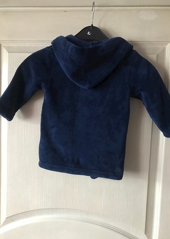 Erkek Çocuk Lacivert Kapüşonlu Bornoz - Görsel 8