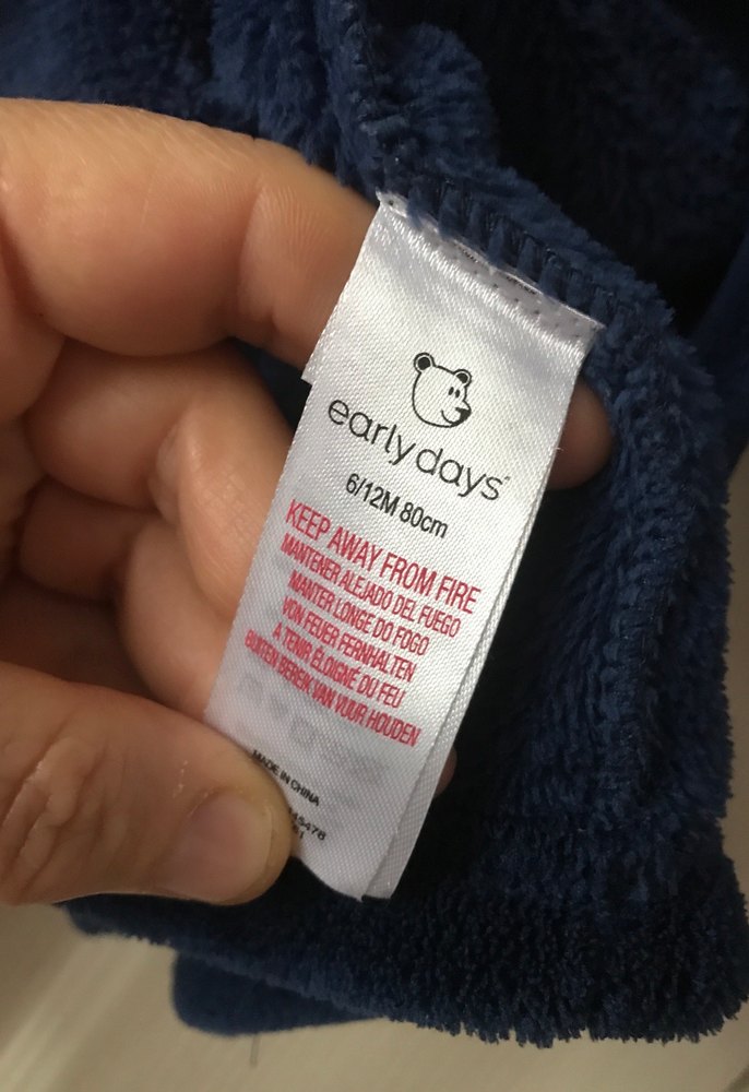 Erkek Çocuk Lacivert Kapüşonlu Bornoz - Görsel 5