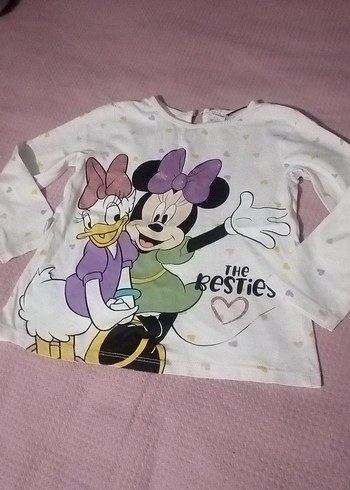 Kız Çocuk Uzun Kollu Baskılı Tişört - Görsel 2