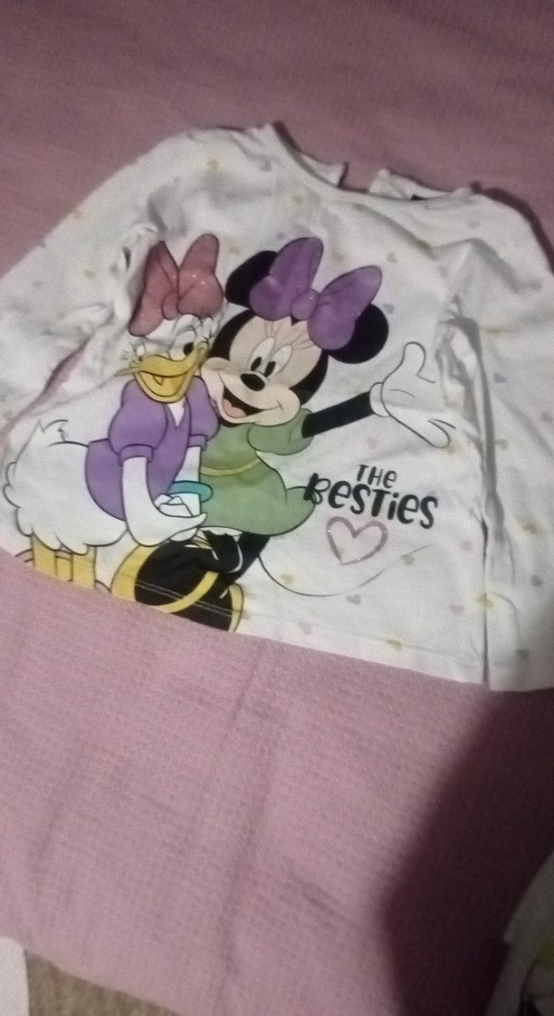 Kız Çocuk Uzun Kollu Baskılı Tişört - Görsel 5