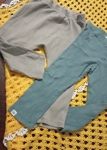 Trendy turkuaz,camel Tayt - Görsel 4