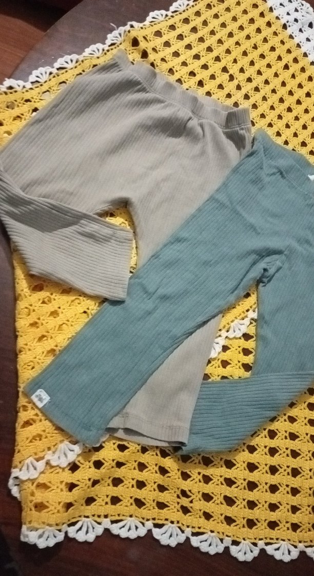 Trendy turkuaz,camel Tayt - Görsel 4