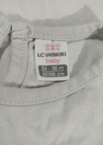 Kız Çocuk Beyaz Uzun Kollu Pamuklu Tişört - Görsel 3