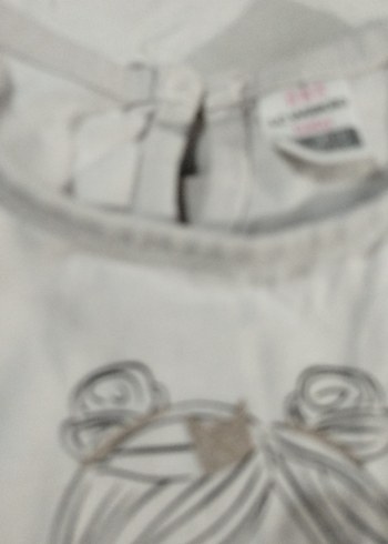 Kız Çocuk Beyaz Uzun Kollu Pamuklu Tişört - Görsel 9