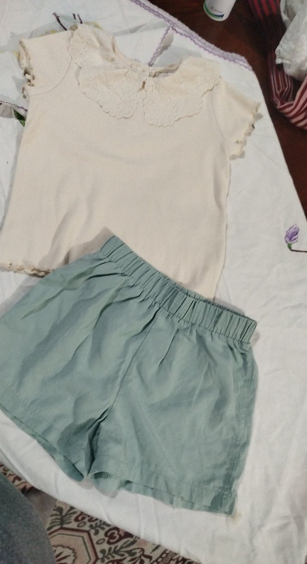 Rahat Kesim Keten Mini Şort - Görsel 2