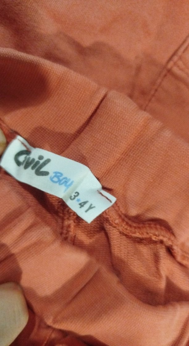 Kızlar için KiremitRahat Keten Eşofman Takımı - Görsel 4