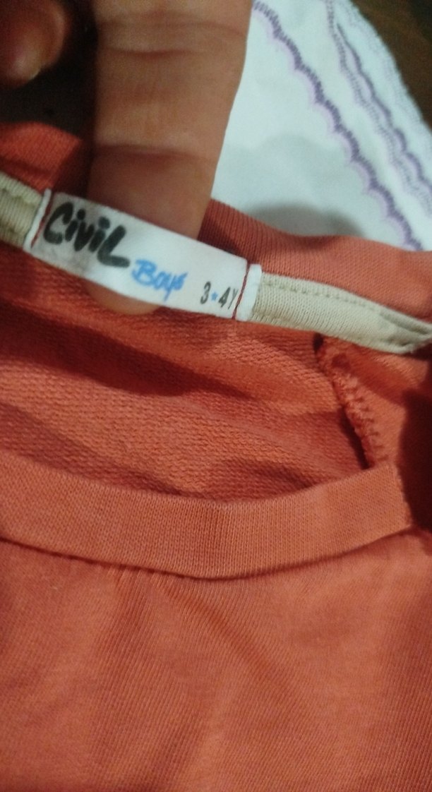 Kızlar için KiremitRahat Keten Eşofman Takımı - Görsel 5