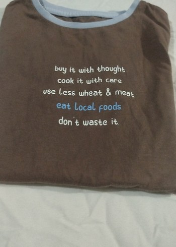 Kız Çocuk Kahverengi Kısa Kollu Basic Tişört - Görsel 8