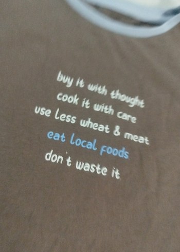 Kız Çocuk Kahverengi Kısa Kollu Basic Tişört - Görsel 3