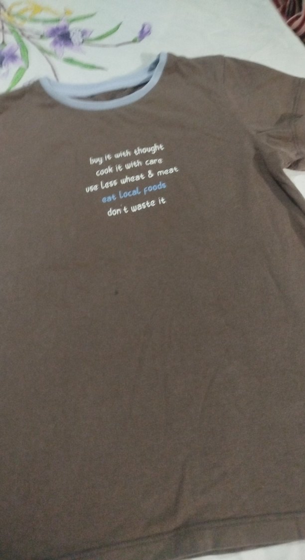 Kız Çocuk Kahverengi Kısa Kollu Basic Tişört - Görsel 2