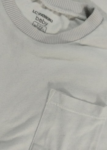 Çocuk Beyaz Uzun Kollu tişört - Görsel 2