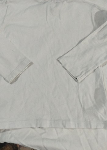 Çocuk Beyaz Uzun Kollu tişört - Görsel 5