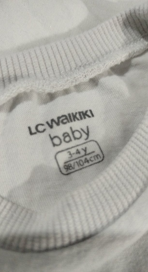 Çocuk Beyaz Uzun Kollu tişört - Görsel 3