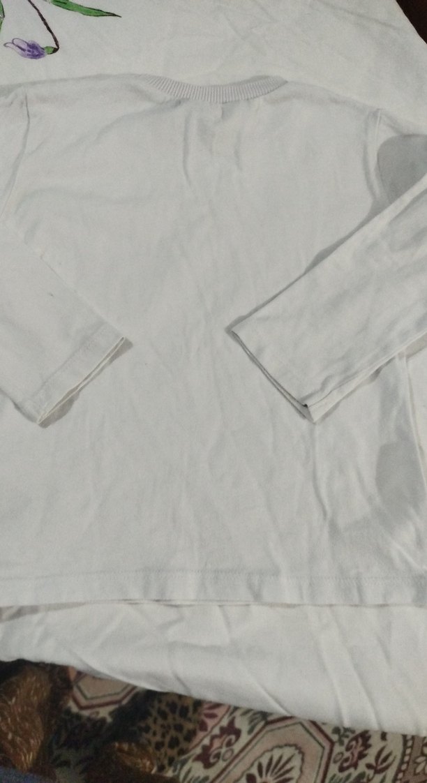 Çocuk Beyaz Uzun Kollu tişört - Görsel 5