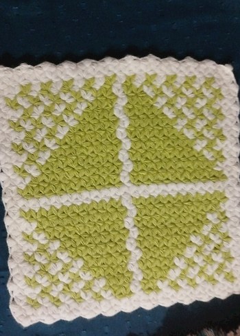 El Örgüsü Yeşil Banyo lifi - Görsel 5