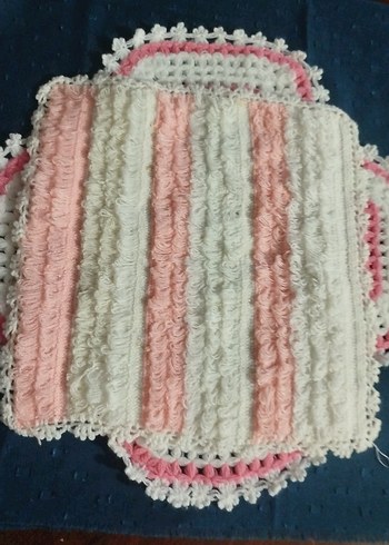 Pembe ve krem renkli banyo lifi seti - Görsel 3