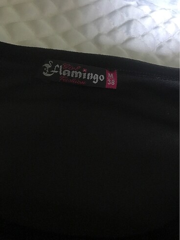 m Beden siyah Renk Flamingo kadife bluz