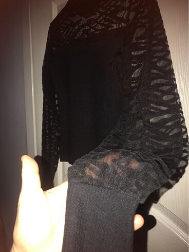 Noa Noa tül detay bluz - Görsel 6