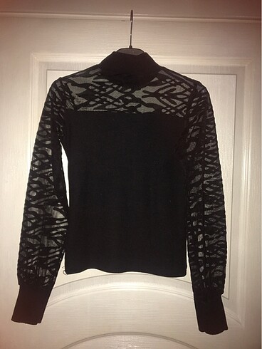 Noa Noa tül detay bluz - Görsel 7