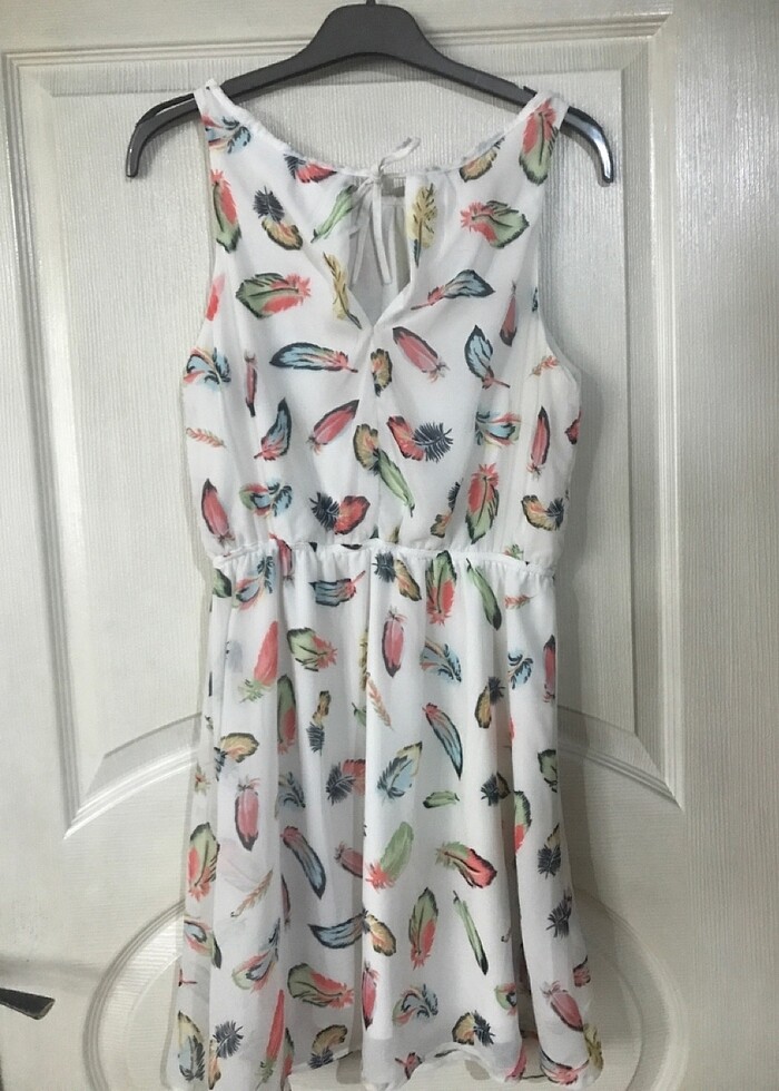 Chip pepper şifon elbise - Görsel 5