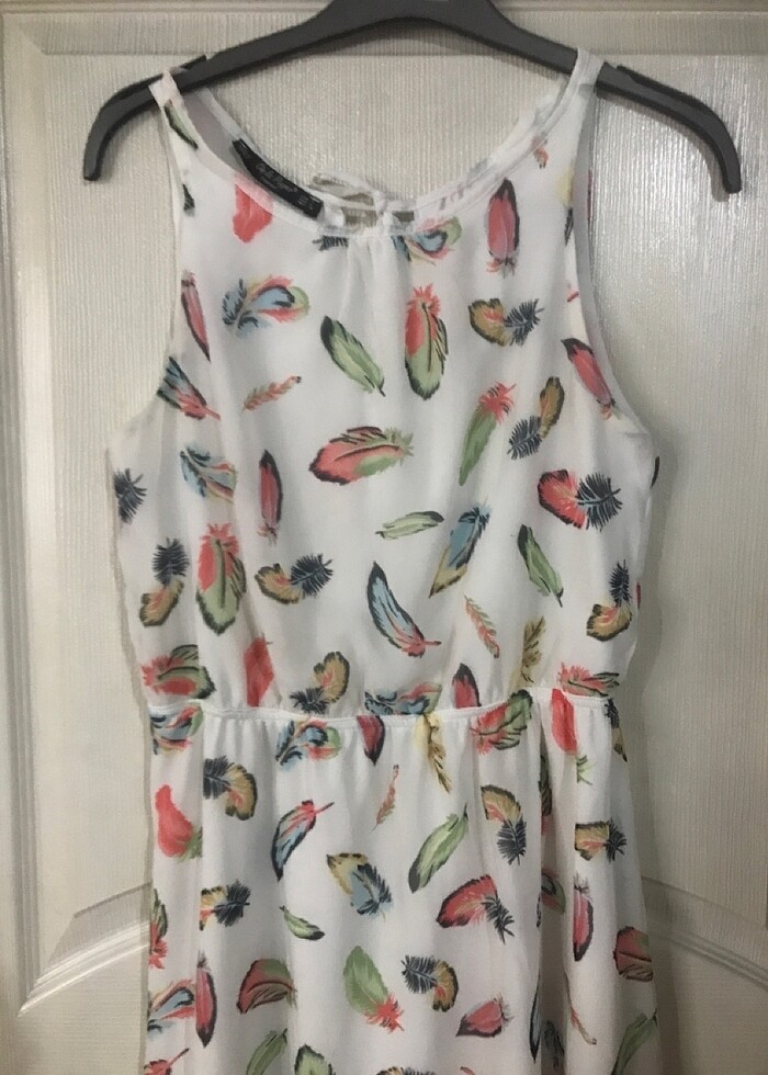 Chip pepper şifon elbise - Görsel 2