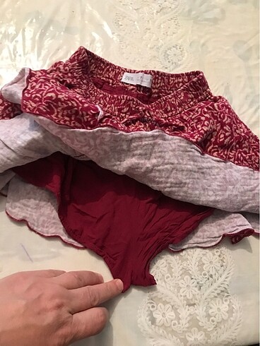 7 Yaş Beden çeşitli Renk Zara şort etek