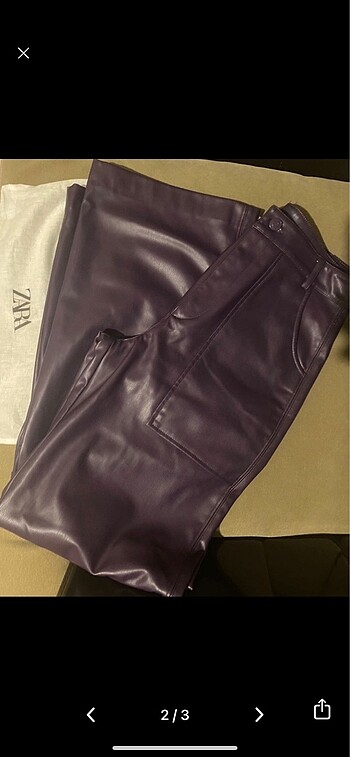 Zara Twist deri ikili takım