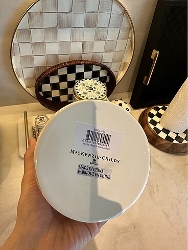Beden ten rengi Renk Mackenzie childs utensil mocha son renk tek adet