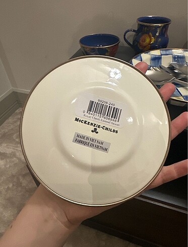 MAC Mackenzie childs saucer adet orijinal sıfır etiketli