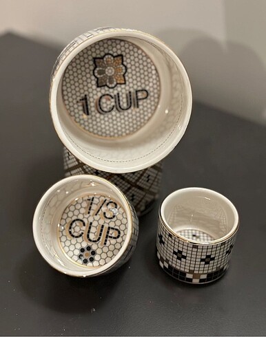 Anthropologie 4 lü set tile bistro serisi orijinal sıfır etiketl