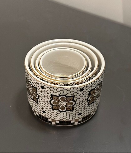 Anthropologie Anthropologie 4 lü set tile bistro serisi orijinal sıfır etiketl