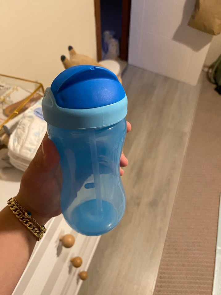 Mavi Pastel Bebek Biberonu - Görsel 3