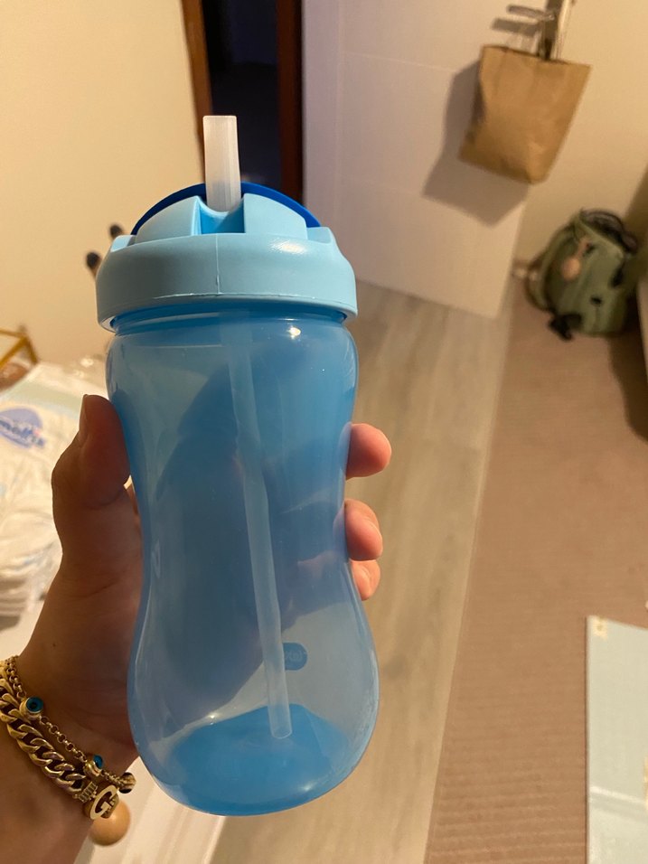 Mavi Pastel Bebek Biberonu - Görsel 2