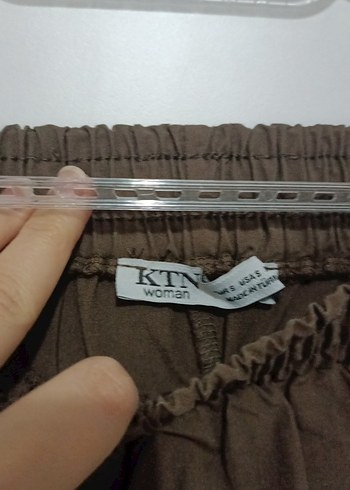 Kadın Kahverengi Pilili Midi Keten Etek - Görsel 4