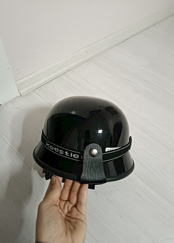 Parlak Siyah Cam Motosiklet Kaskı - Görsel 3