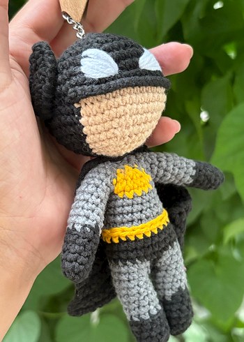 Beden Renk El Yapımı Örgü Batman Anahtarlık / Oyuncak