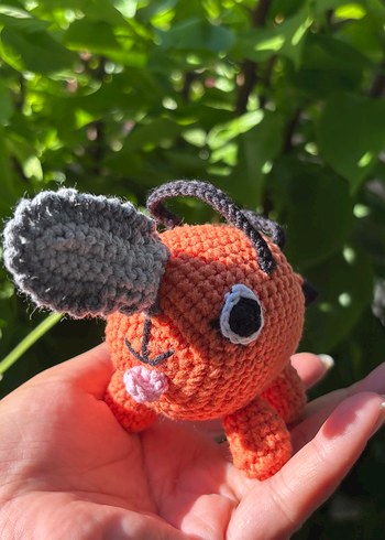 Tasarımcı El Yapımı Amigurumi Pochita Chainsaw Man Anime Karakteri