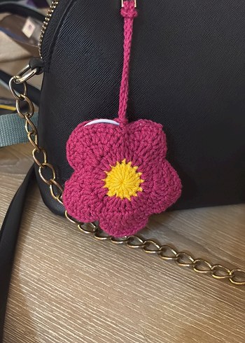 Beden Renk Örgü Çiçekli Renkli airpod kılıfı