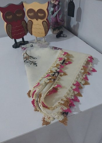 Beden Dantel Detaylı Çok Renkli Bohem Kadın Fuları